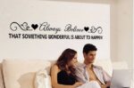 Wall Sticker English Letters Alphabet Tree Flower Heart Cute Monotone Monochrome Text Stylish English Living Room [Generic Product] - Image 5
