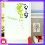 ay7183 street leaves wall decal wallsticker decoration 50x70cm - Image 10
