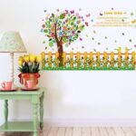 sk9024 Home decor love tree stickers for wall removable colorful wall pictures for living room - Image 5
