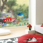 METH AY759 SUBMARINE N DOLPHIN WALLSTICKER WAL STIKER - Image 3