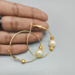 gold simple pipe Bali for girl