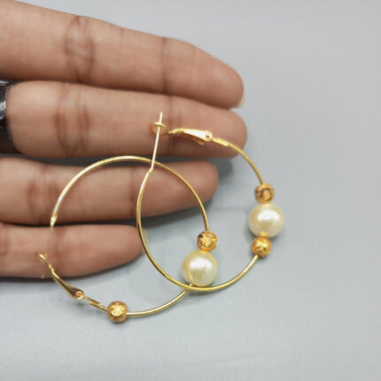 gold simple pipe Bali for girl