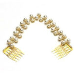 Hair Bridal Accessories Hairpin White Pearl Studded Party Bride Headpiece Headdress Ornament - Image 4