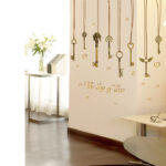 The Keys Of Love Wall Sticker SK-9115 Hanging Wall Paper PVC Removeable Wall Decor Wall Stickers - Image 7
