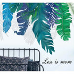 HT94015 Home Green Plant Wall Stickers - Image 4