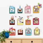 Cartoon Animal Photo Frame DIY Wall Sticker Living Room Bedroom Wall Stickers Wall Decor XH6223 ation for Kids Rooms - Image 5