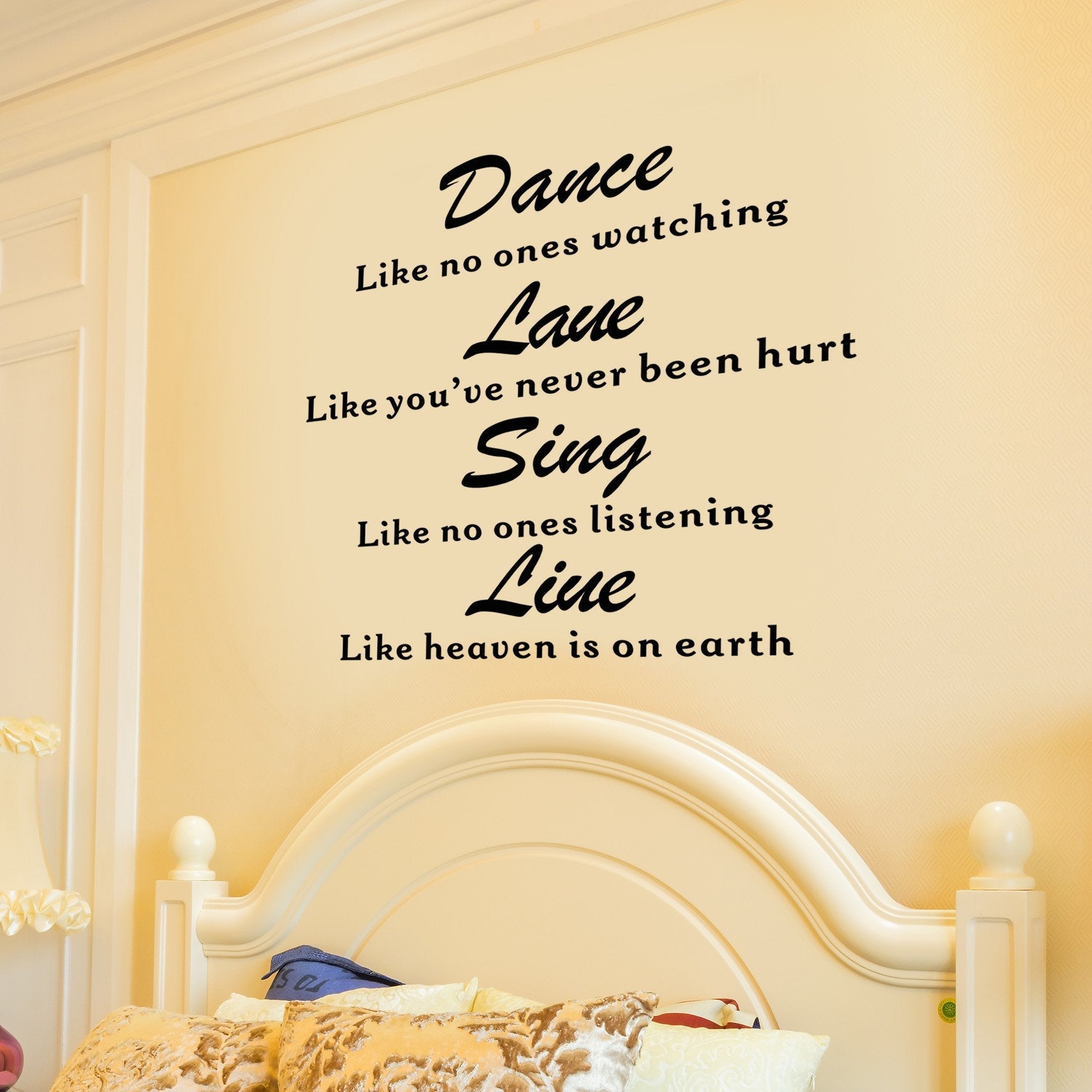 81BJu3nLgRL Generic English Sentences Pattern Household Removable Wall Sticker Wallpaper Decoration size 60x90 df5203 - Image 1
