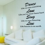 Generic English Sentences Pattern Household Removable Wall Sticker Wallpaper Decoration size 60x90  df5203 - Image 2