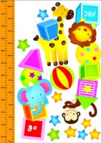 Wall Sticker Wall Tattoo Wall Picture Wall Decal Messlatte Tape Measure Growth Chart Circus 44404 for Bedroom Living Room Bathroom Nursery - Image 6