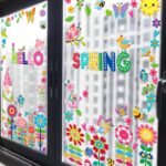 Easy to apply and remove wall stickers Colorful flower Colorful flowers size 50x70 dlx515w - Image 3
