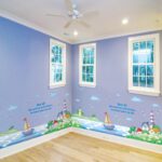 Decals Design Border Design Kids Room School Decoration Boat on Sea Shore Wall Sticker (PVC Vinyl, size 50x70 xls7175 - Image 5