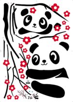 Cartoon Panda Wall Sticker JM8243 - Image 4