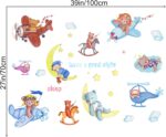 METH HM71012 CUTE BEAR SLEEP N PLANE GOODNIGHT WALLSTICKER WALL STIKER - Image 8