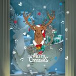New Year Christmas Decoration Deer Wall StickerXl 827 - Image 5