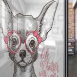 Lunarable Bow Bath Mat, Life is Better with a Chi Typographic Words and Sketched Chihuahua, Plush Bathroom Decor Mat with Non Slip Backing size 60x90 jm8388 - Image 4