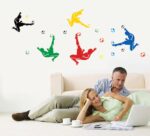 Playing Football Wall Decal Home Sticker House Decoration WallPaper Removable Living Dinning Room Bedroom Kitchen Art Picture Murals DIY Stick Girls Boys kids Nursery Baby Playroom Decoration by fashionbeautybuy1 size 60x90 nc029 - Image 4