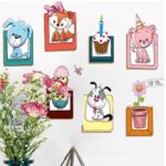 Cartoon Animal Photo Frame DIY Wall Sticker Living Room Bedroom Wall Stickers Wall Decor XH6223 ation for Kids Rooms - Image 3