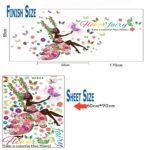 Afra Design ' Flower Fairy ' Wall Sticker (PVC Vinyl, Size 3XL, Multicolour) - Image 6