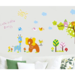 Elephant & Giraffe size 60x90 ay824 - Image 3