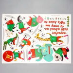 Interior sticker "Carnival Country: Animals-football players" size 50x70 sk7182 - Image 3