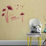 Purple Romantic Blooming Flowers Decorative Wall Stickers - Image 10