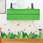SECU-STAR Green Plant Wall Paper Bedroom Living Room Cabinet Wallpaper Aisle Shop Glass Window Door Cabinet Decoration Wall Sticker - Image 5