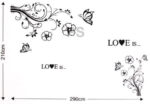 Syga Polyvinyl Chloride Black Flower Wall Stickers (Jm7227Ab) - Image 2