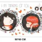 Cartoon cat WALL STICKER jm7347 Wall decor| - Image 2