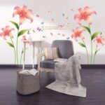 Living room wall creative floral stickers XL8135 rain flower removable wall stickers - Image 4