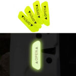 4Pcs Random Car Door Sticker Universal Safety Warning Mark OPEN High Reflective Tape Waterproof Motorcycle Bike Helmet Sticker Reflectors  cdsgnz4d-4 - Image 2