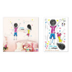 JuGuo Design] Children's Graffiti Wall Stickers, Wallpapers, DIY Combination Decorations size 60x90 ay9162 - Image 4