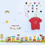 Sk9011 Cartoon Animal Train Wall Sticker - Image 2
