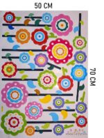 Tc1028 i Organizo Home Decor Staircase SELF Adhesive Wall Sticker Bed Side Flower - Image 3
