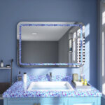 venicenight 6Pcs Mosaic Self Adhesive Bathroom Kitchen Decor Wall Tile Waterproof Sticker DIY Kitchen Bathroom Bathroom Simulation Wall Tile Waterproof Wallpaper, Peel and Stick Tile Backsplash Wall Tiles 8"x8" (6 Sheets) JM718 - Image 4