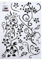 Flower Pattern Removable Wall Sticker WS9022. - Image 5