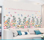 Colorful Flower Garden Wall Decal size 50x70 sk7179 - Image 2