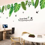 Green Summer Leaves Removable  Wall Art Sticker Home Decor - Image 6