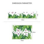 SECU-STAR Green Plant Wall Paper Bedroom Living Room Cabinet Wallpaper Aisle Shop Glass Window Door Cabinet Decoration Wall Sticker - Image 6