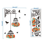 Cartoon Wall Stickers Bird Cage Flower Flying Living Room Nursery Room Vinyl Wall Decal Wall Stickers Childrens Room Home Decoration - Image 5