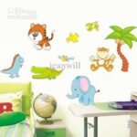 XY8052 : WALLSTICKER/WALL STIKER 50X70--BABY ANIMALS - Image 2
