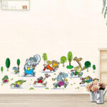 Animals Running Wall StickerHome Decor Kids Room Decals - Image 3
