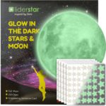 Moon Glow in The Dark Stars and Moon Ceiling Decal, Luminous Wall Decor for Children's Rooms, Sticky Fluorescence Stars and Moon, Gift for Boy and Girl Includes Affirmation Card - Image 4