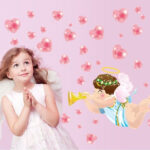 Wall Sticker Angel Love Heart Speaker Ay7107