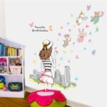 Wall Stiker ABC1060 Girl n Fly – Wallsticker  Wall Sticker  Wallstiker  Wall Stiker Stiker Dinding  Hiasan Dinding - Image 3