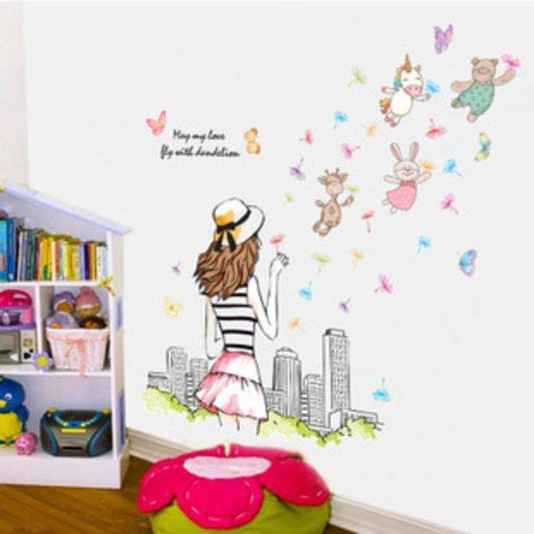 Wall Stiker ABC1060 Girl n Fly – Wallsticker  Wall Sticker  Wallstiker  Wall Stiker Stiker Dinding  Hiasan Dinding - Image 3