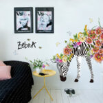 Wall Sticker SK9285-Flower and Zebra 60X90 - Image 3