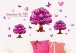 ay9228 wall sticker wall trans PURPLE TREE wall sticker - Image 2