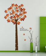 Maple Tree Wall Sticker Floral Wall Paper Removeable Wall Decor PVC Wall Art – Online Shopping Pakistan, Nail Art in Pakistan, Wall Stickers size 60x90 ay202