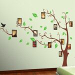DIY transparent PVC wall stickers ]Abrown tree photo series of three generations of wall stickers wall stickers size  60x90 ay803 - Image 6