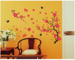 Blossom Red Branches And Birds Wall Stickers Xys8029